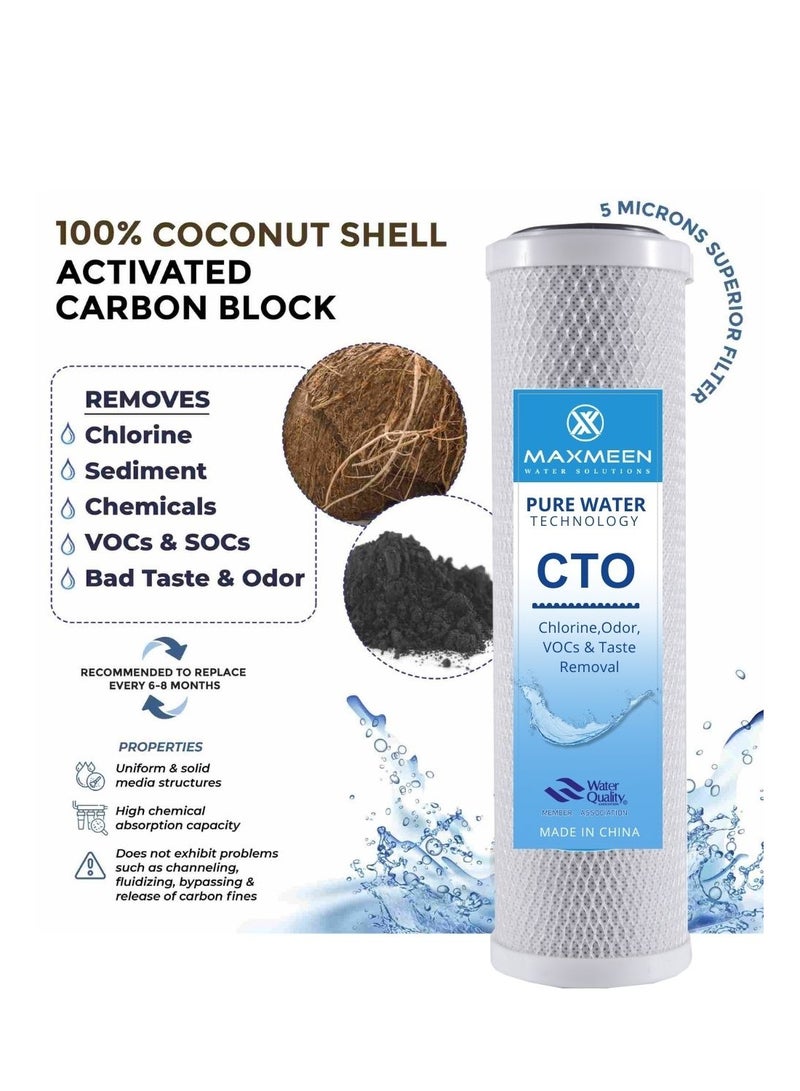 ماكسمين غيار فلتر مياه كربون 20 بوصة جامبو –  ماكسمين لحلول المياه – لتنقية الروائح والكلور - Image 4