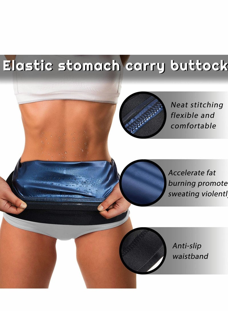Excefore Waist Trimmer for Women Sweat Wrap, Trainer Sweat, Tummy Workout Belt Stomach Wraps, Postpartum Corset Waistband Bodybuilding, Wraps Weight Loss (2 PCS, 3XL) - Image 5