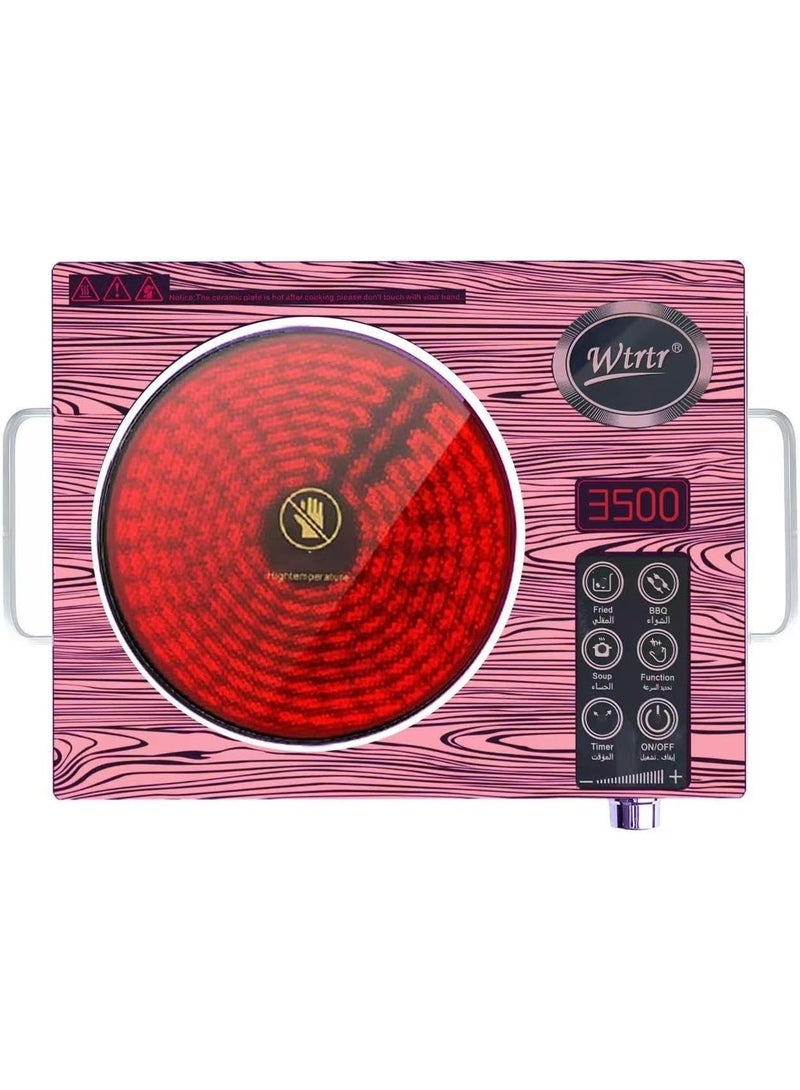 Wtrtr induction cooker, infrared light wave tea cooking stove, touch induction cooker.infrared LED Display Panel, (Gold) WTR-709 - Image 1