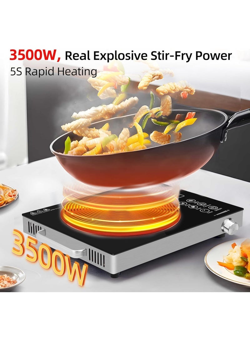 Wtrtr induction cooker, infrared light wave tea cooking stove, touch induction cooker.infrared LED Display Panel, (Gold) WTR-709 - Image 2