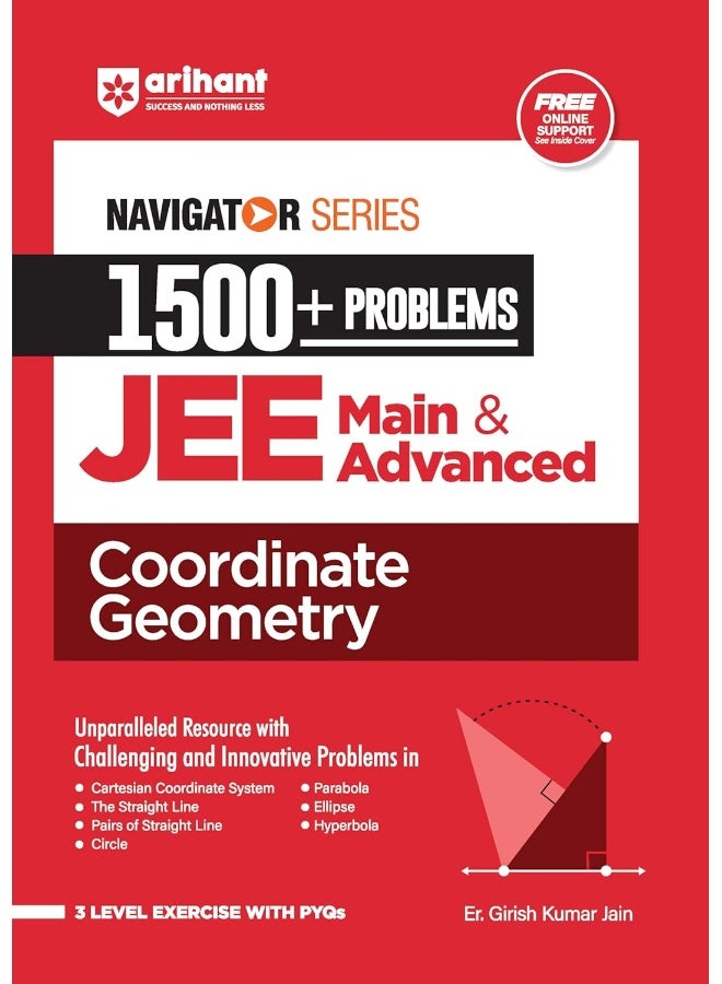 Arihant Navigator Series 1500+ Problems for JEE Main & Advanced Coordinate Geometry | 3 Level Exercise with PYQs and FREE Online Support | For Exam Exam 2025-26 - Image 1