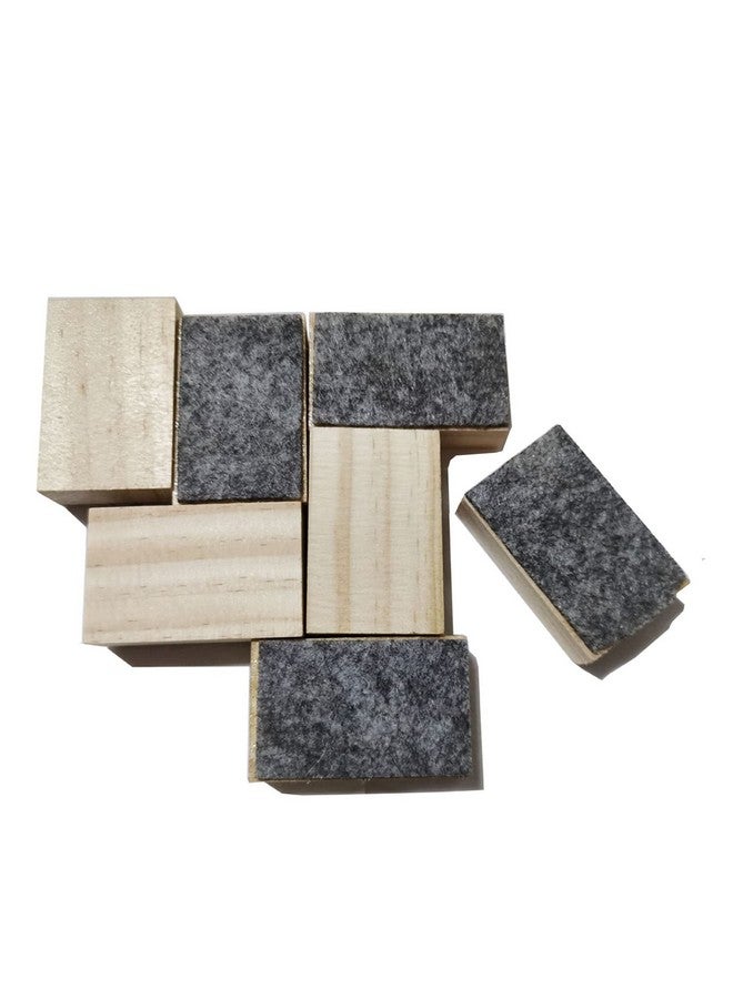 تينسيري 12 قطعة من ممحاة السبورة الخشبية الصغيرة الحجم للاستخدام في المنزل والمكتب والمدرسة والفصول الدراسية - Image 1