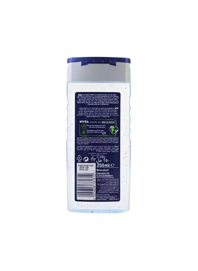 Nivea جل استحمام نيفيا للرجال بيور إمباكت 3 في 1 للجسم والوجه والشعر - 250 مل - Image 2