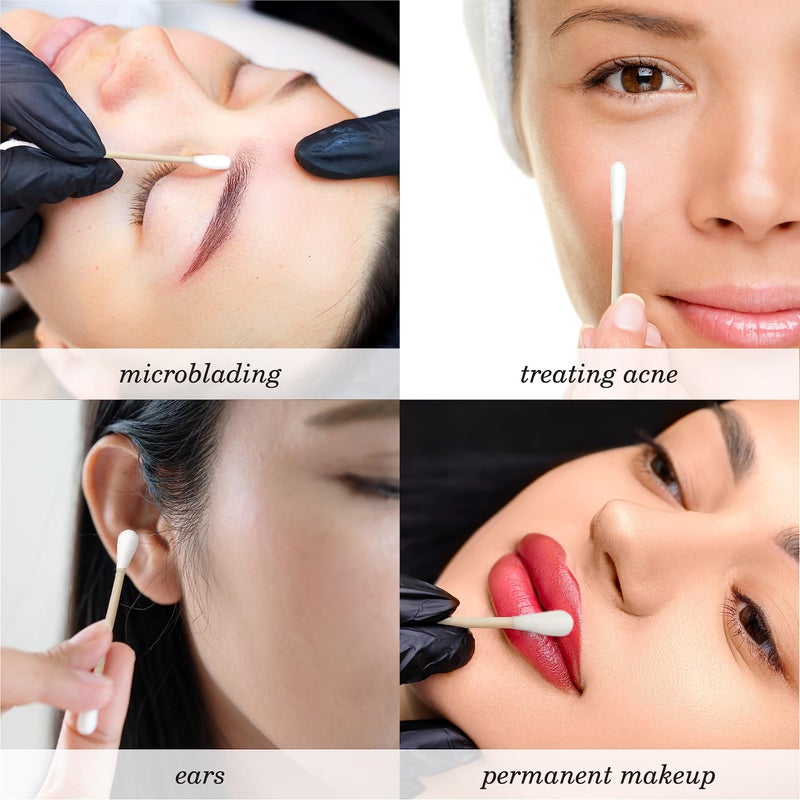 Diane Cotton Swabs, Sturdy Wood Base, 375 ct. 1-Pack - Super Soft for Sensitive Skin, Gentle on Face, Makeup and Beauty Applicator, Nail Polish Removal, 3 inches long for Beauty, Personal Care,Crafts - Image 5