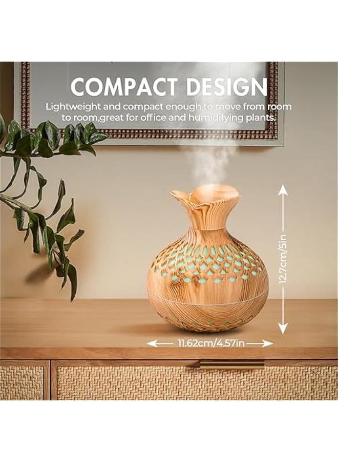 Mini Humidifier for Desk Bedroom Indoor Plant, 300 ml Aromatherapy Diffuser Humidifier for Office Small Room, Quiet Colorful Night Light, Essential Oil Diffuser - Image 2