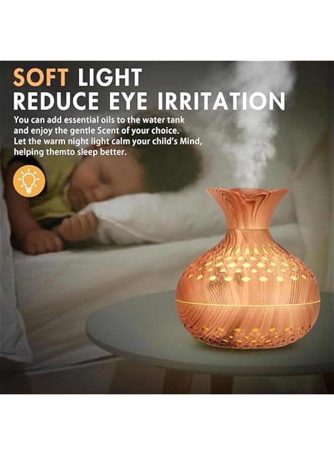 Mini Humidifier for Desk Bedroom Indoor Plant, 300 ml Aromatherapy Diffuser Humidifier for Office Small Room, Quiet Colorful Night Light, Essential Oil Diffuser - Image 5