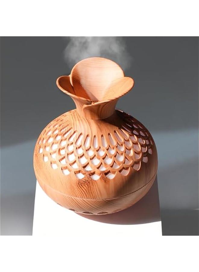 Mini Humidifier for Desk Bedroom Indoor Plant, 300 ml Aromatherapy Diffuser Humidifier for Office Small Room, Quiet Colorful Night Light, Essential Oil Diffuser - Image 1