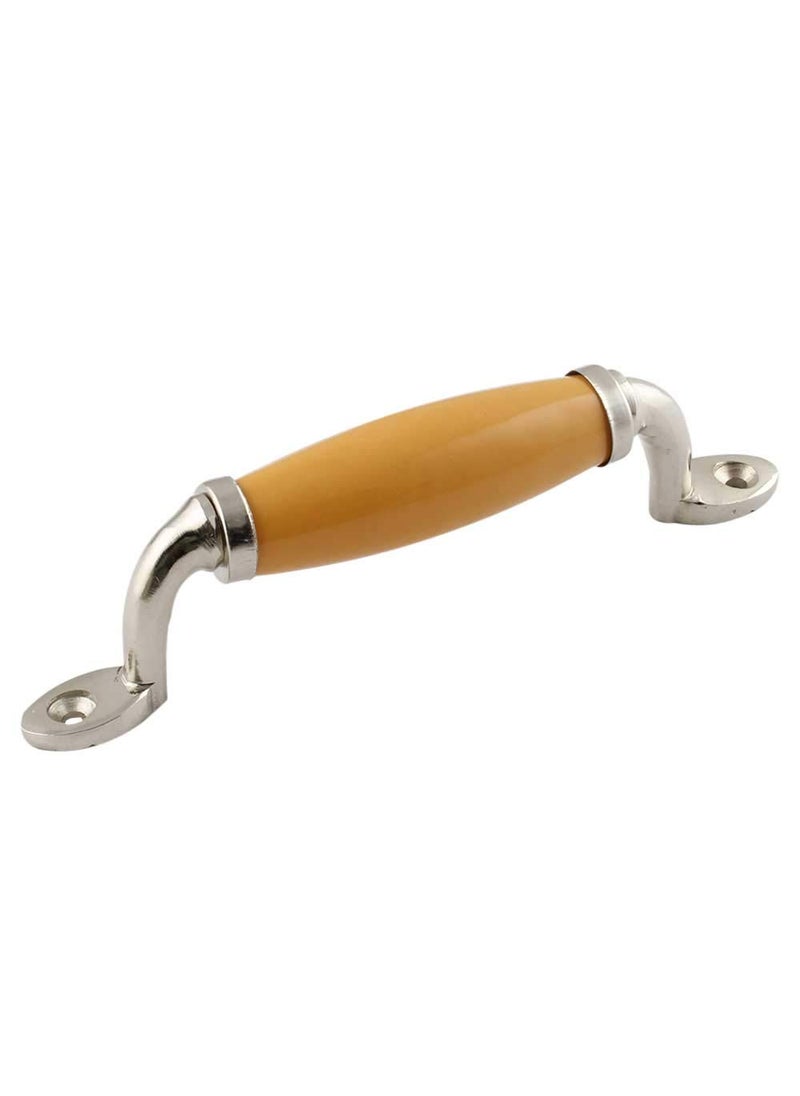 Indian-Shelf IndianShelf Small Door Handle Ceramic Handles for Wardrobe and Drawers Mustard Window Pulls 1 Piece 65 inches  - Image 1