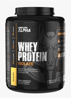 LIMITLESS Alpha Whey Protein Isolate- Banana 2 KG 