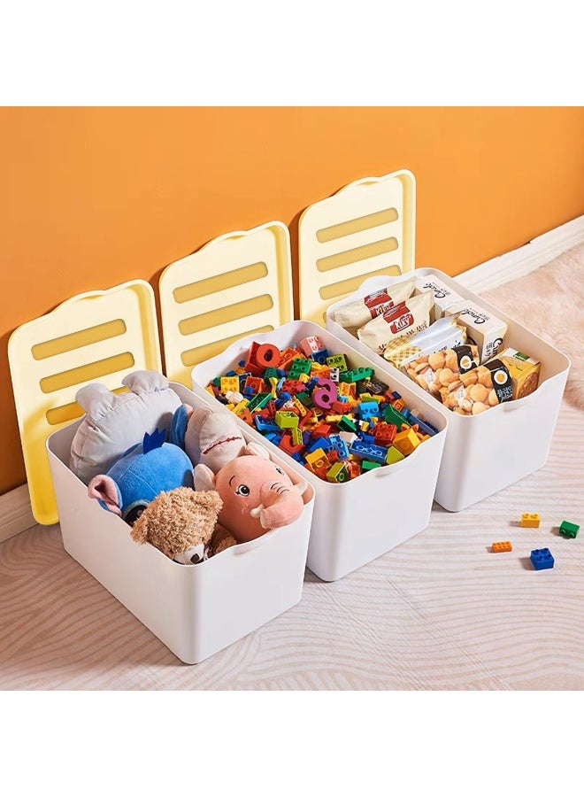 Alissa Home Storage Box Clothes Cosmetic Office Supplies Organiser Plastic Storage Bins under bed Storage Box with Lids 2-Pack Stackable Durable Organization Container for Home or Office Organization Box - Image 2