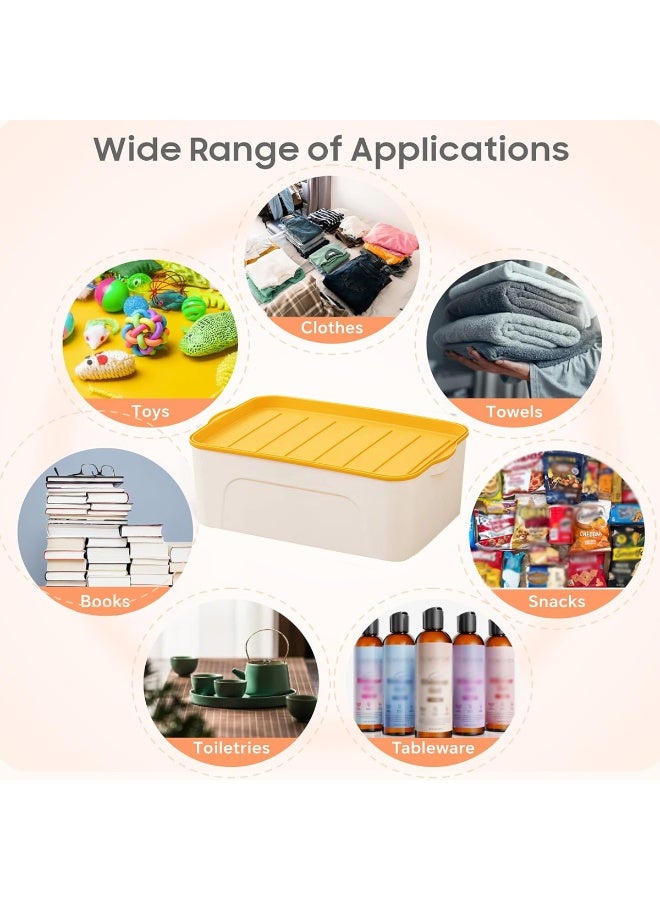 Alissa Home Storage Box Clothes Cosmetic Office Supplies Organiser Plastic Storage Bins under bed Storage Box with Lids 2-Pack Stackable Durable Organization Container for Home or Office Organization Box - Image 5
