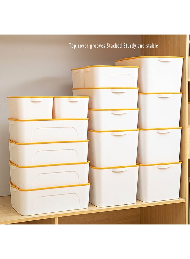 Alissa Home Storage Box Clothes Cosmetic Office Supplies Organiser Plastic Storage Bins under bed Storage Box with Lids 2-Pack Stackable Durable Organization Container for Home or Office Organization Box - Image 4
