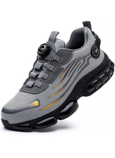 Steel Toe Shoes for Men Lightweight Safety Shoes Comfortable Puncture Proof Slip On Indestructible Work Shoes.