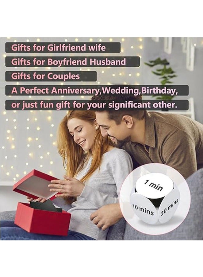 MAOGEDA Funny Date Night Dice Set Anniversary Wedding Gifts for Him Her Valentines Engagement Bride Shower Gifts for Boyfriend Girlfriend Dinner Movie Decider Dice for Couple Foodie Steel Dice Ideas - Image 3