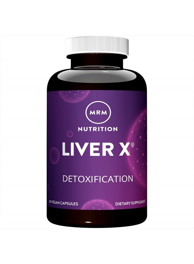MRM Nutrition Liver X®| Detoxification | Daily Liver Support | Antioxidants | BIOSORB™ Milk Thistle Complex with 5X Absorption | 30 Servings - Image 1