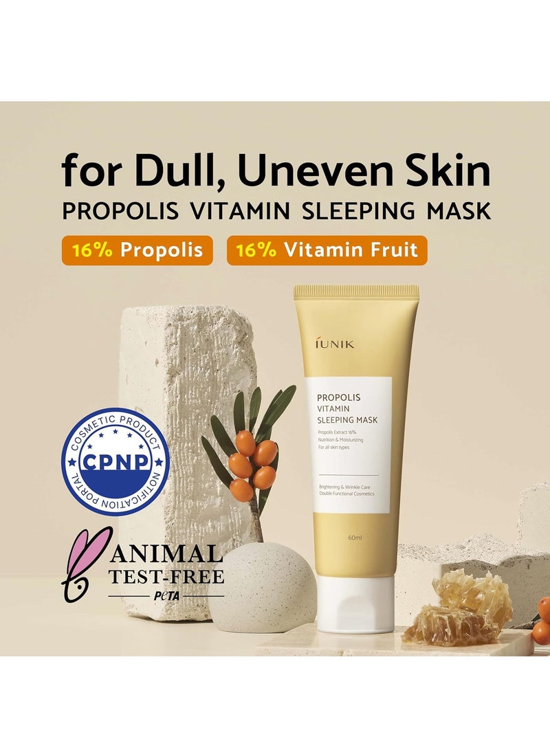 iUNIK Propolis Vitamin Sleeping Mask 60ml - Image 4