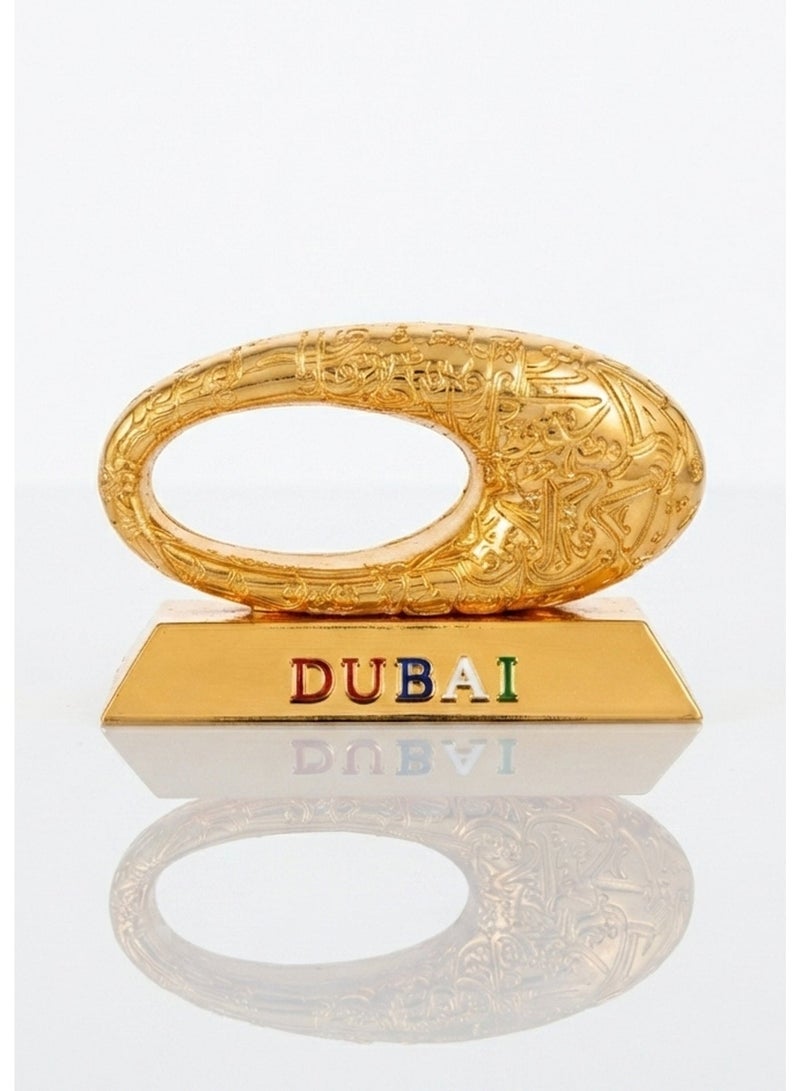 Souvenir Souq Decoration Dubai Museum Metal 1pcs 12*8*4.5cm Gold Color - Image 1