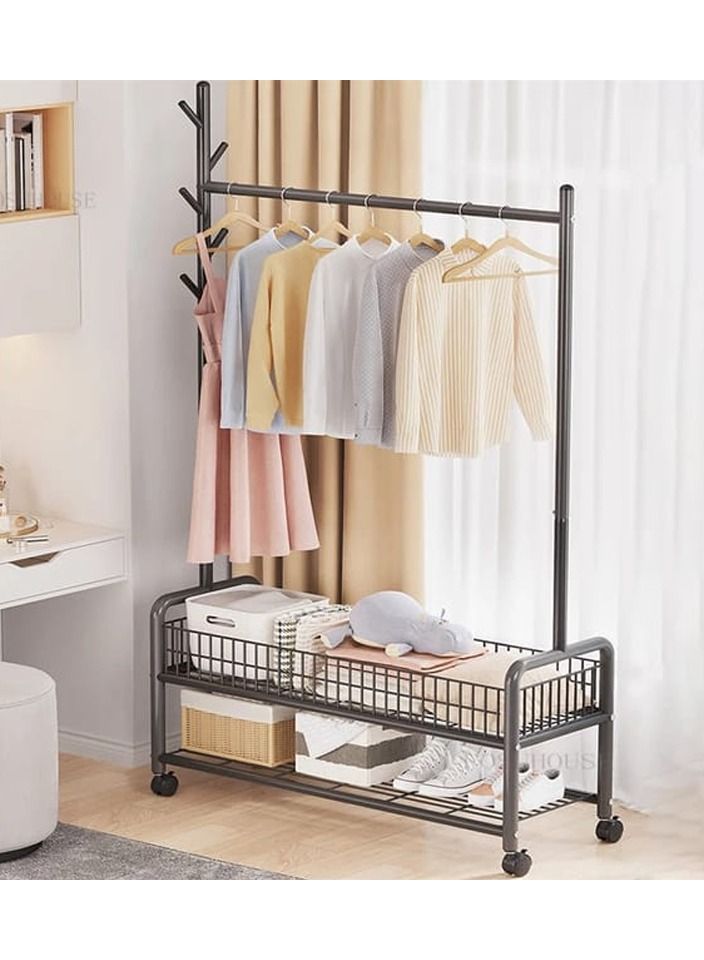 DubaiGallery Modern Metal Coat Rack Place Detachable Design Aesthetic Minimalist Coat Rack Floor Standing Percheros Furniture - Image 1