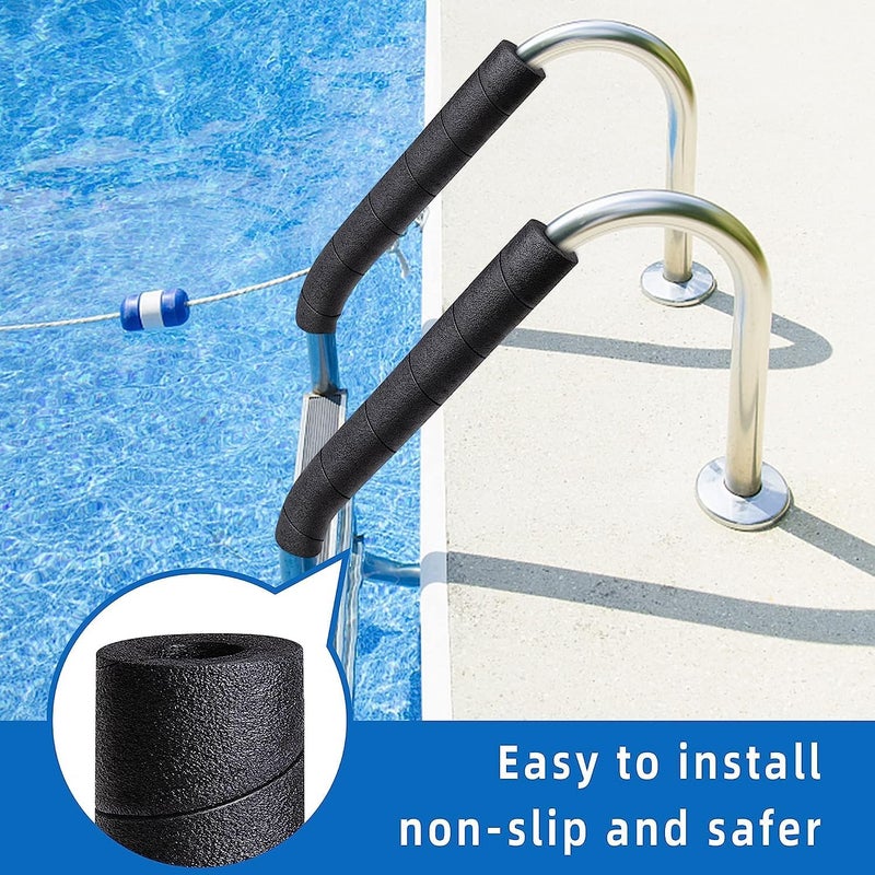 LFUTARI 4 Pack Pipe Insulation Foam Tube, 15.7 Inches Black Pool Noodles Foam, Multi-Purpose Snake Pipe Wrap Protection for Outdoor Indoor Swimming Pool Handle and Winter Water Pipes - Image 4