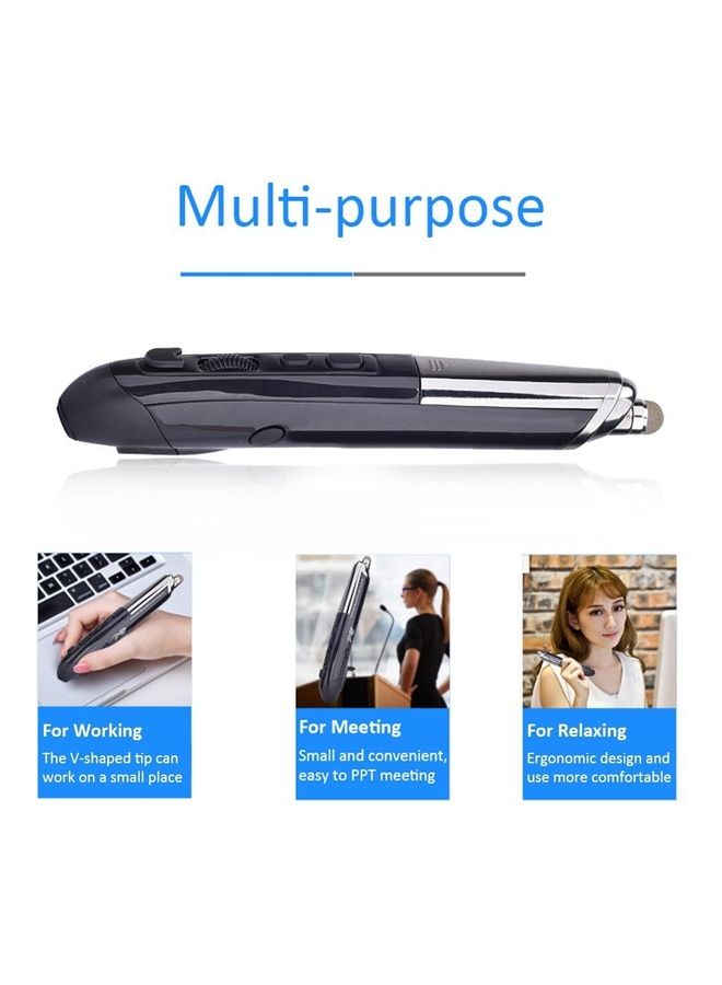 NIBEMINENT Wireless Optical Touch Pen Mouse Grey/Silver  - Image 1