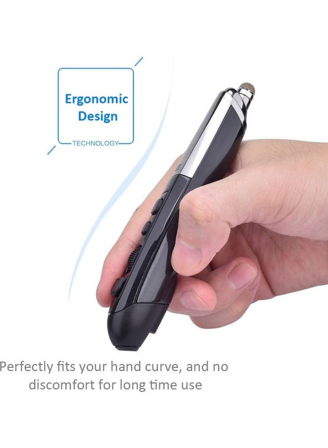 NIBEMINENT Wireless Optical Touch Pen Mouse Grey/Silver  - Image 5