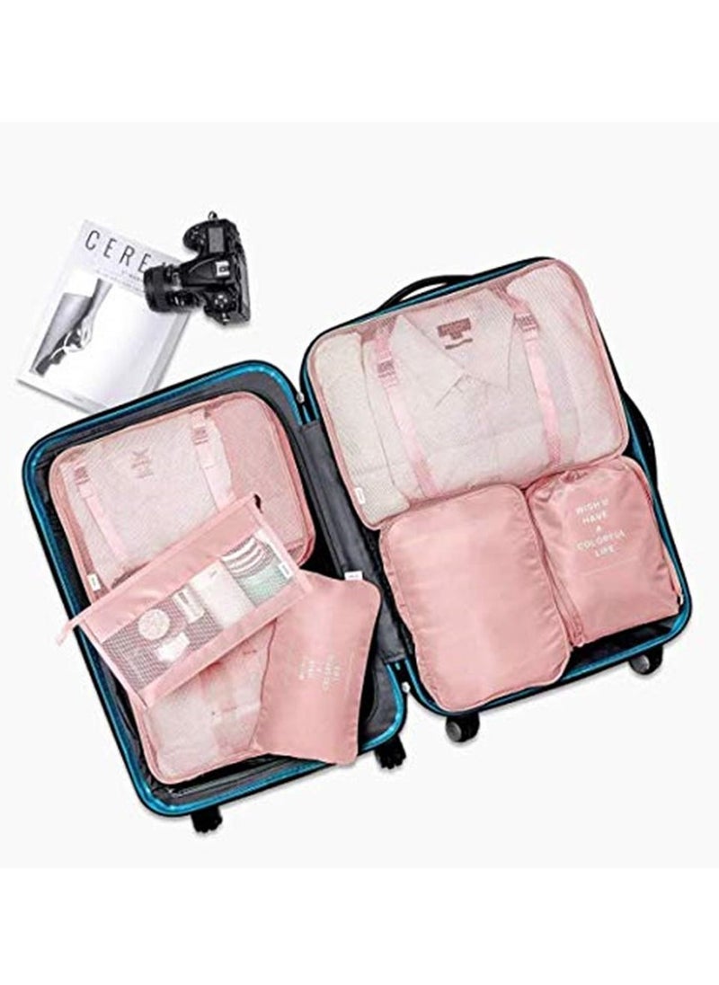 Generic - 7Pcs Set Travel Luggage Organizer Packing Cubes Set Storage Bag Waterproof Laundry Bag Traveling Accessories - Image 1
