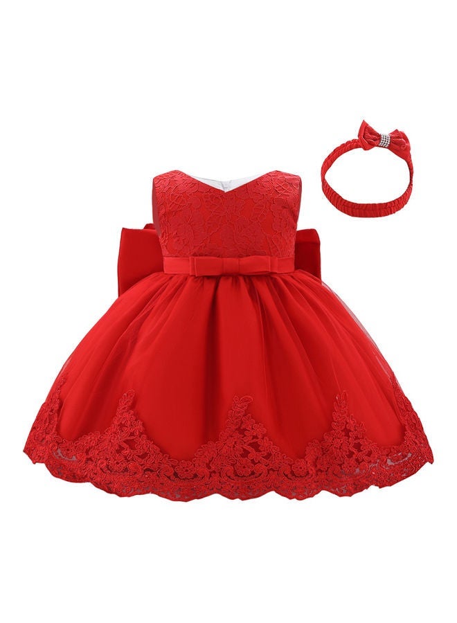 NIBEMINENT 2-Piece Princess Costume Dress And Hairband Set 70cm