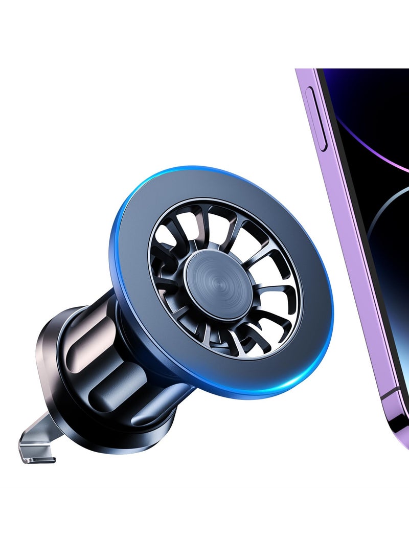 Captaintech 360° Magnetic Car Phone Holder, Universal Air Vent Mount for iPhone 15/14/13/12 Pro Max and Mini, Includes Metal Plate - Image 1
