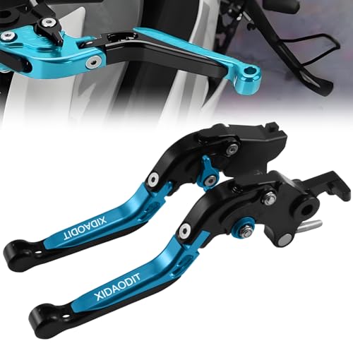 XIDAODIT Motorcycle Clutch Lever Adjustable Handlebars Brake and Clutch Levers Set for CFMOTO 450MT 650MT 700MT 800MT 650NK 650GT 650TRG 450NK 700NK 20222024Blue - Image 1