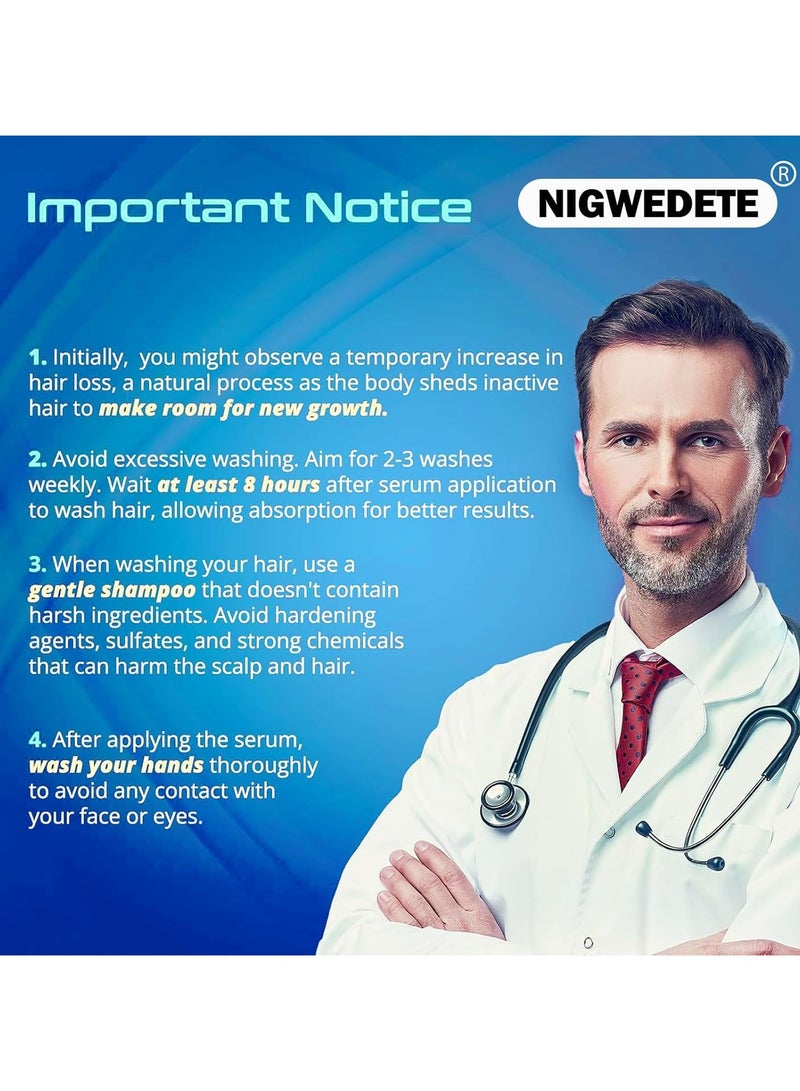 LANEMAY Minoxidil Hair Growth Serum, Advanced Hair Fall Control Serum with Minoxidil 5%, Biotin, Rosemary & Vitamin E, Anti-Hair Loss & Strengthening - Image 4