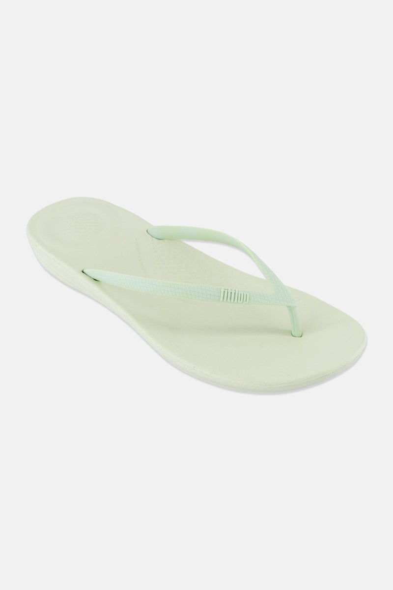 FitFlop Women Iqushion Ergonomic Slip On Slippers, Light Lime Green - Image 1