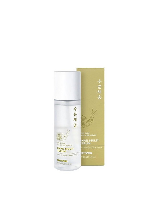 Kin Snail Mucin Serum For Face 5.07Fl.Oz (150Ml) Toner+Emulsion+Serum+Cream | Korean Skin Care