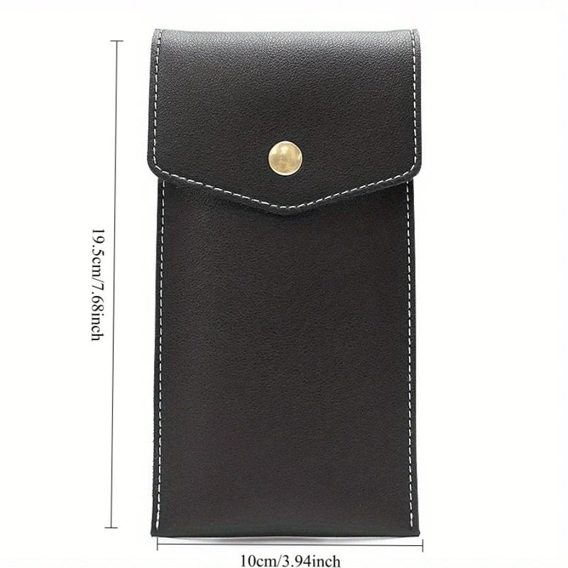 Black Premium PU Leather Pen Case Business Office Signature Pen Holder - Image 2