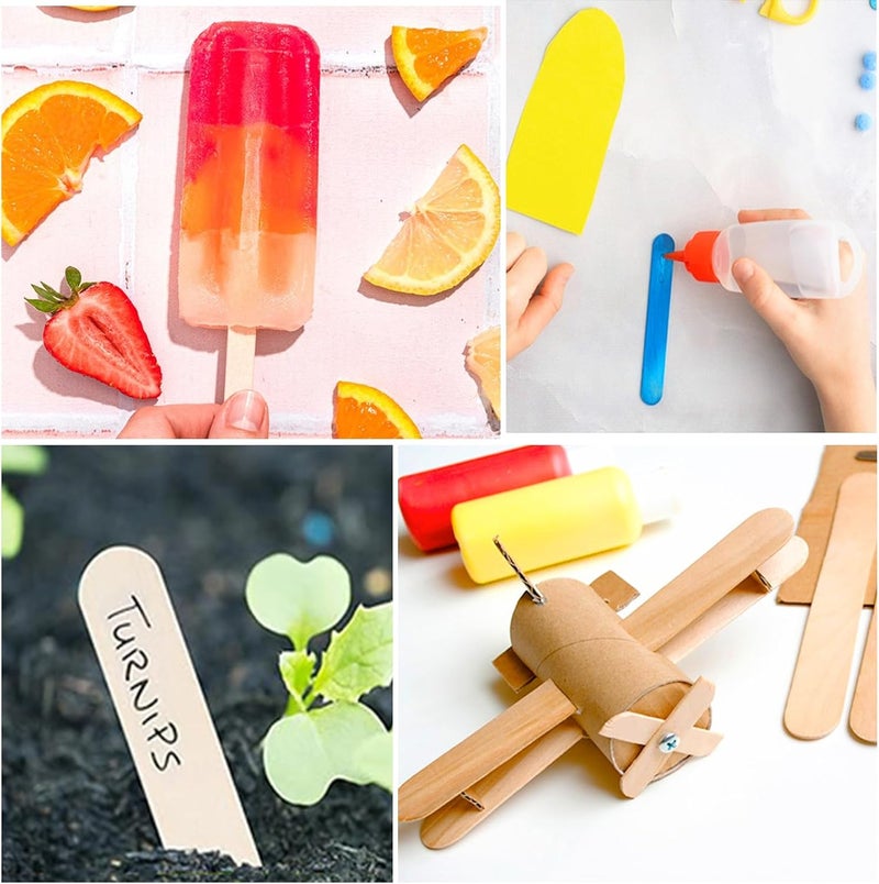 EWVVSS 4 Style 500 Pcs Waxing Sticks Assorted Wax Applicator Sticks For Body Legs Face With Small Medium Large Sizes Wood Popsicle Sticks For Waxing Or Wood Craft Sticks - Image 5