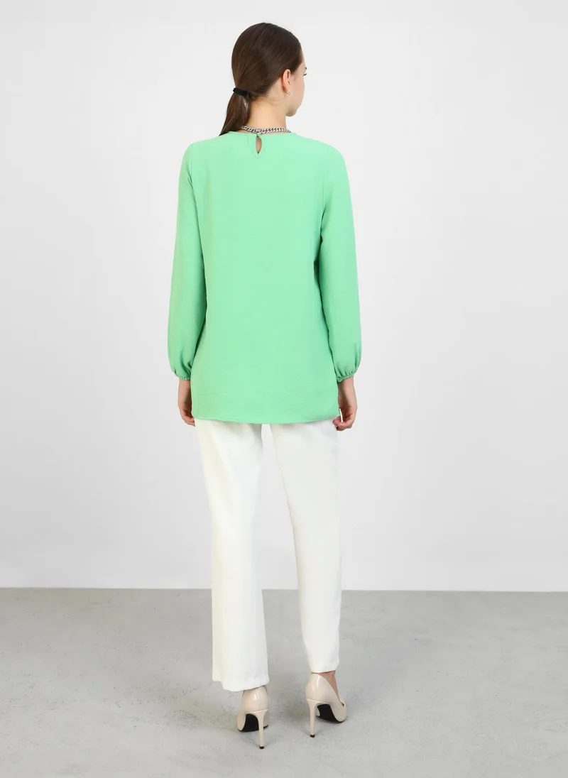 Refka by modanisa Green - Blouses - Refka