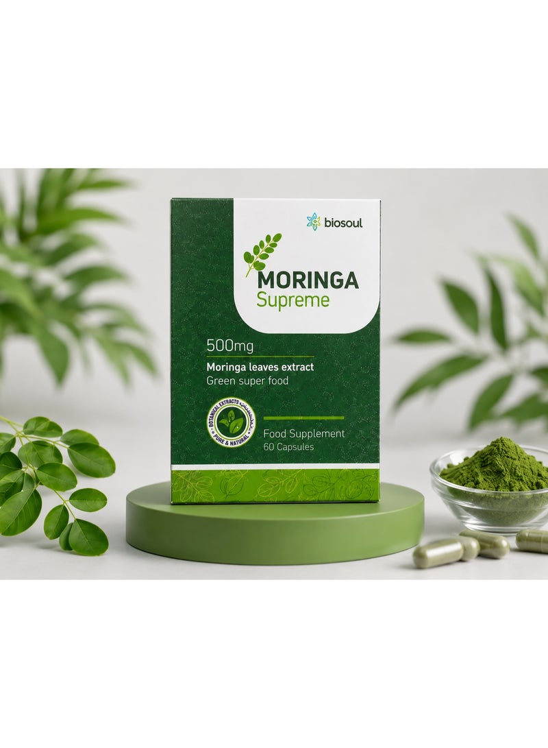 vitazen Biosol Moringa Supreme 500 mg Capsules 60's | Moringa Leaf Extract | Dietary Food Supplement - Image 1