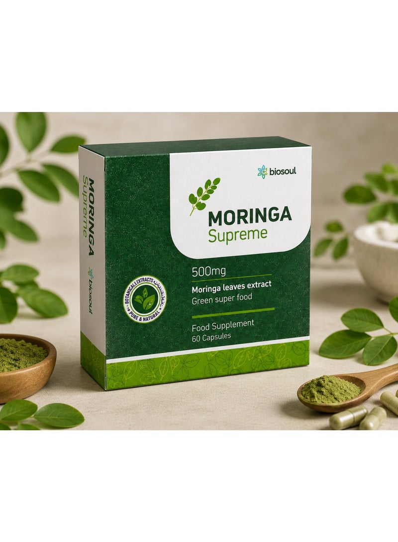 vitazen Biosol Moringa Supreme 500 mg Capsules 60's | Moringa Leaf Extract | Dietary Food Supplement - Image 2