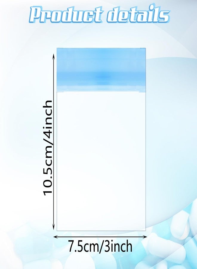 Demissle Pill Pouch Bags Pack of 21 4" x 3" Zipper Pill and Vitamin Organizer Pouches with Slide Lock for Travel Medicine Reusable Pill Storage Pouches Bags Clear, 7 Colors for Week - Image 2