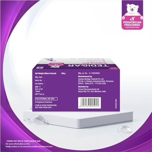 Tedibar Moisturising Baby Bathing Bar 100g - Image 3