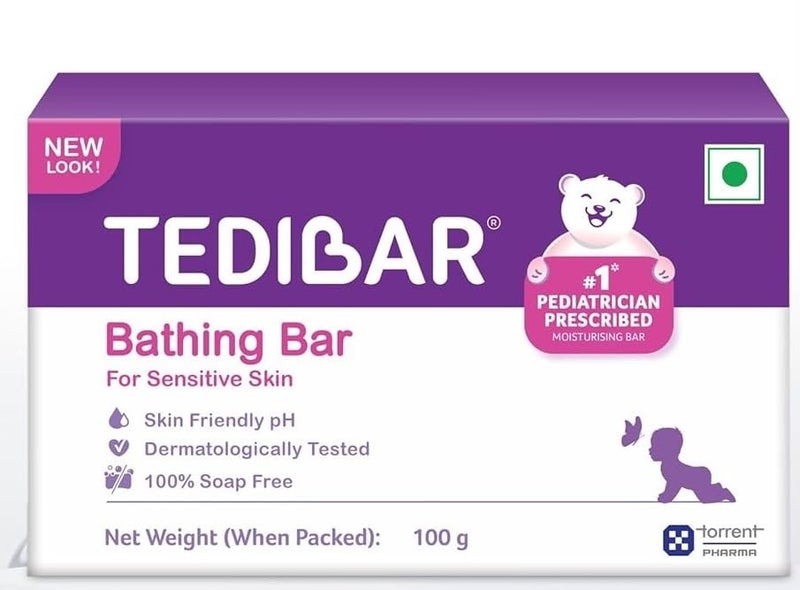 Tedibar Moisturising Baby Bathing Bar 100g - Image 1