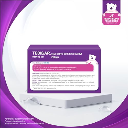 Tedibar Moisturising Baby Bathing Bar 100g - Image 2