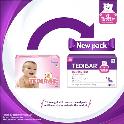 Tedibar Moisturising Baby Bathing Bar 100g - Image 4