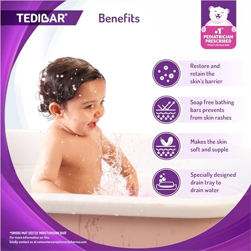 Tedibar Moisturising Baby Bathing Bar 100g - Image 5