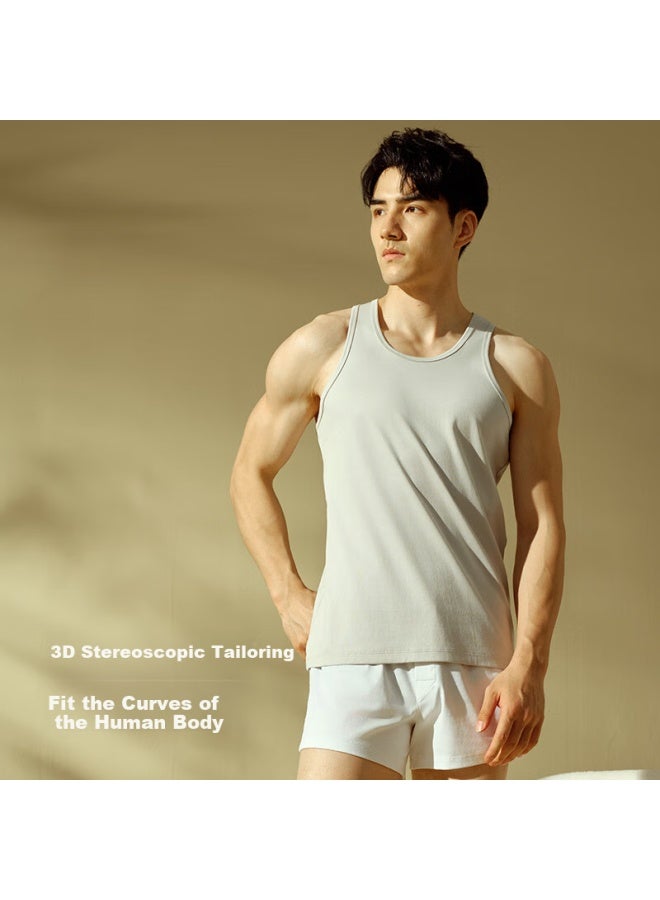 Your Sun Comfortable And Refreshing 100% Pure Cotton Men's Sports Breathable High-thread High-density Sweatshirt Men - Image 2