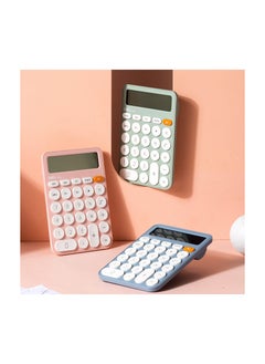 Deli DELI EM124 Desktop Calculator | 12 Digits | Solar & AAA Battery Dual Power | Assorted Colors (Pink/Blue/Green) | Ideal for Office, School & Home Use  - Image 5