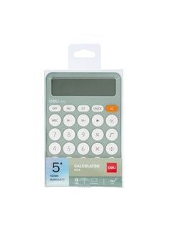 Deli DELI EM124 Desktop Calculator | 12 Digits | Solar & AAA Battery Dual Power | Assorted Colors (Pink/Blue/Green) | Ideal for Office, School & Home Use  - Image 4