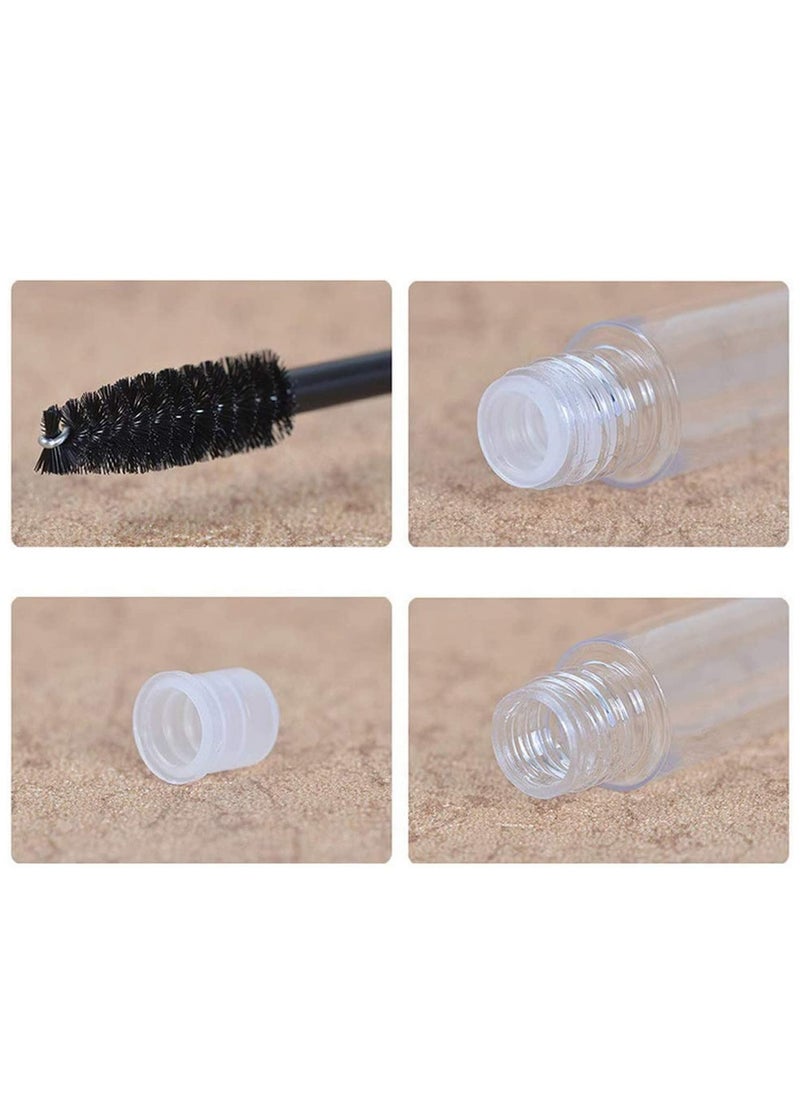 SYOSI - Empty Mascara Tube,  10ml Empty Mascara Tube with Eyelash Wand, Wand Eyelash Cream Container Bottle with Funnels Transfer Pipettes for Castor Oil, Ideal Kit for DIY Cosmetics, 2 Pcs - Image 1