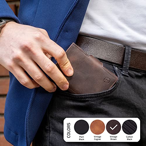TRUSADOR Toscana Trifold Leather Wallet For Men and Women Card Holder with RFID Protection (With Coin Pocket, Brown) - Image 5