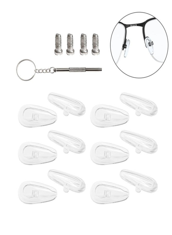 LenzProse 6 Pairs Nose Pad Replacement for Oakley Wingback SQ OX5148 Eyeglasses Frame, Silicone Soft Clear Nose Cushion - Image 4
