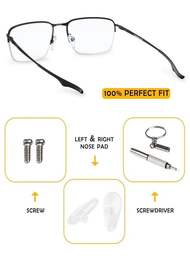 LenzProse 6 Pairs Nose Pad Replacement for Oakley Wingback SQ OX5148 Eyeglasses Frame, Silicone Soft Clear Nose Cushion - Image 2